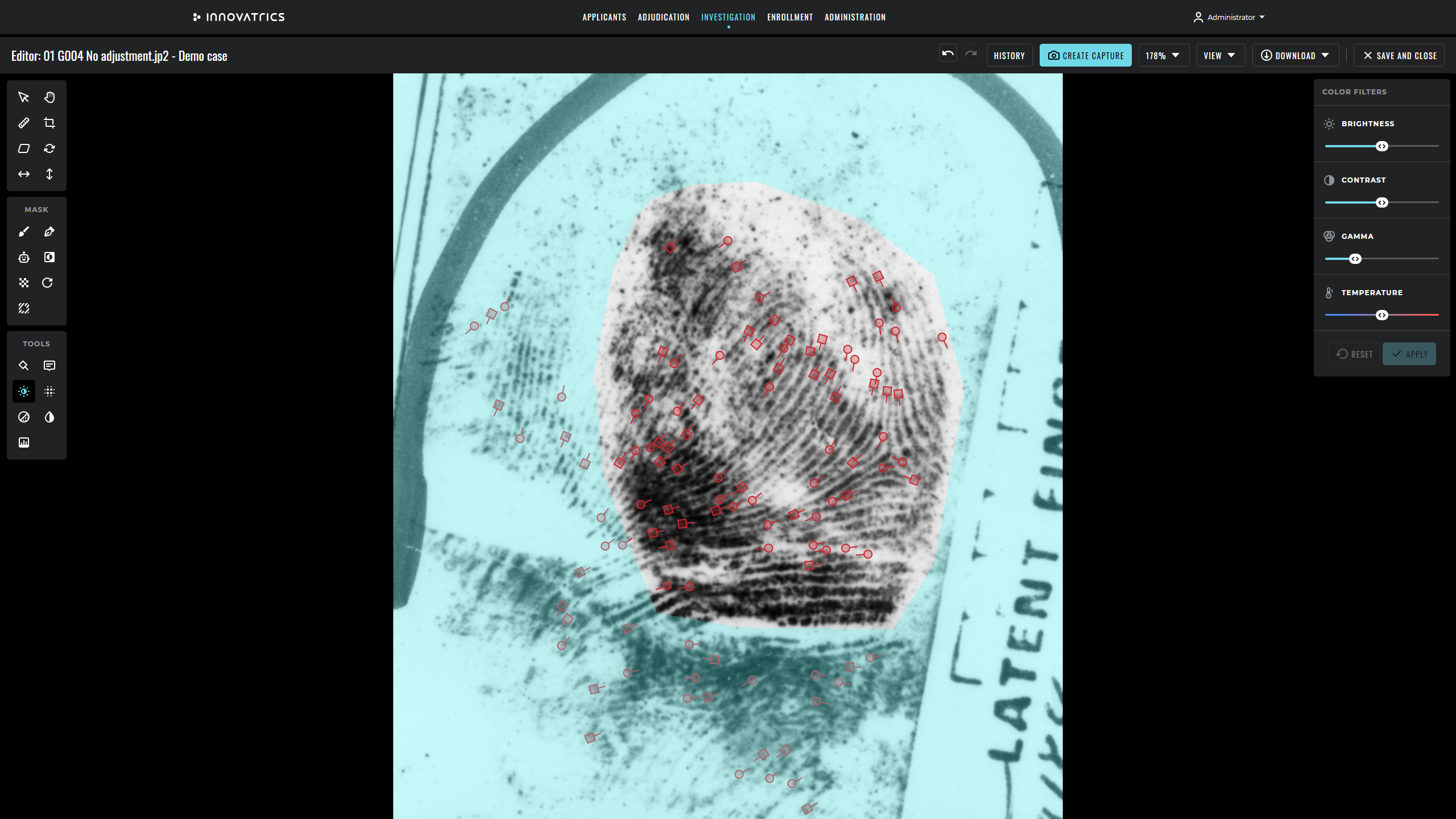 Latent Editor – evidence page