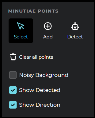 Minutia point tools