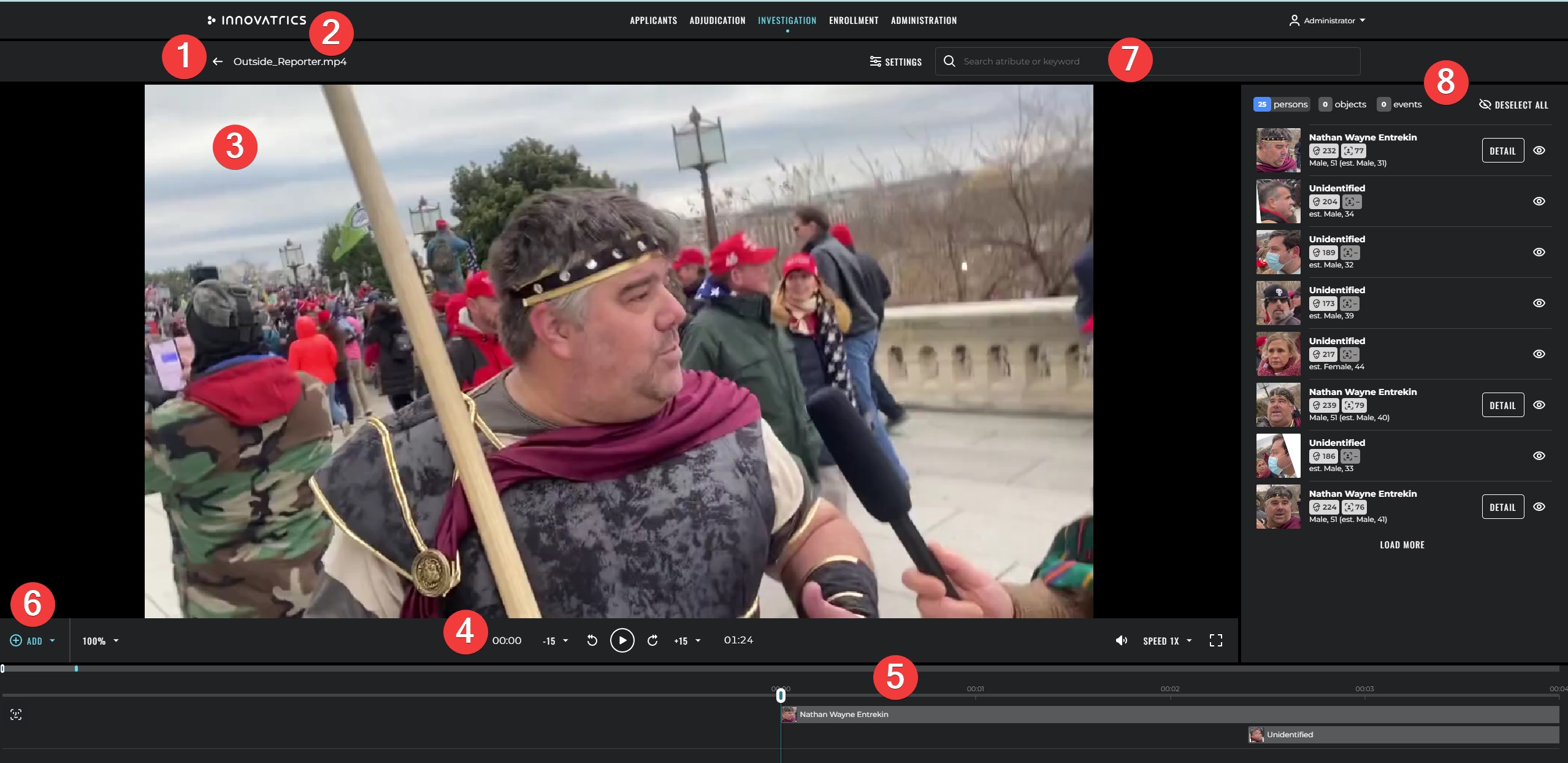 Video Manager layout