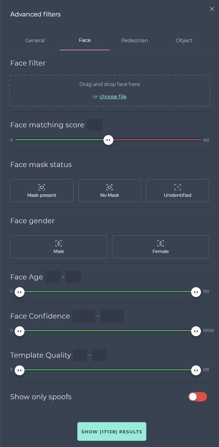 Face filters
