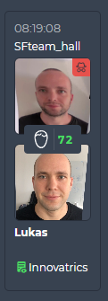 Identified person card marked as spoof