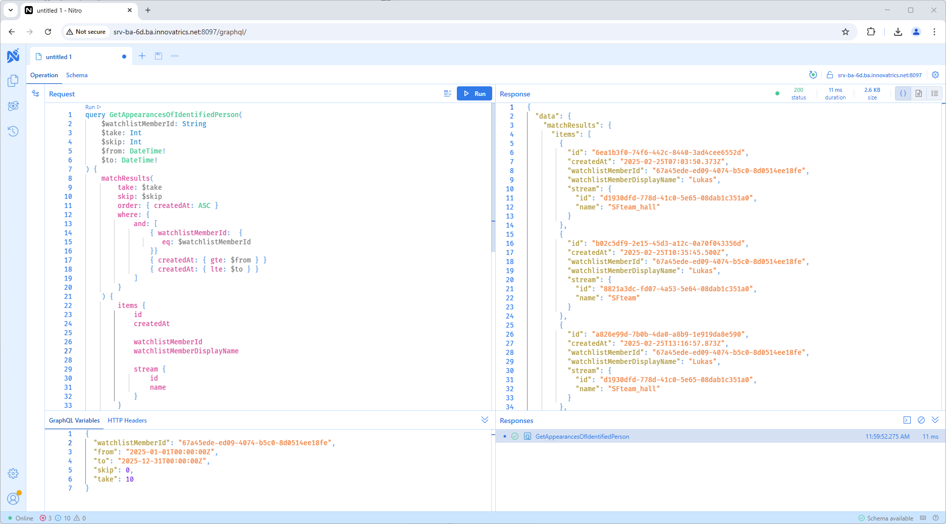GraphQL User Interface